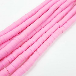 Pembe Fimo Hamur Boncuk-FHB-1108