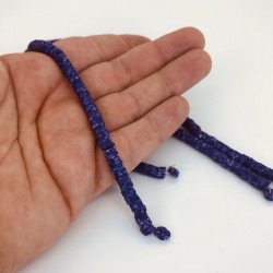 Mor Desenli Fimo Hamur Boncuk-FHB-1156