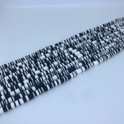 Siyah Beyaz Renkli Fimo Hamur Boncuk-FHB-1157