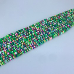 Yeşil Sarı Rengarenk Fimo Hamur Boncuk-FHB-1162 Yeşil Sarı Rengarenk Fimo Hamur Boncuk-FHB-1162