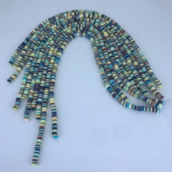 Bordo Mavi Rengarenk Fimo Hamur Boncuk-FHB-1164