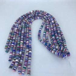 Koyu Mavi Rengarenk Fimo Hamur Boncuk-FHB-1168 Koyu Mavi Rengarenk Fimo Hamur Boncuk-FHB-1168