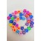 Rengarenk Çiçek Motifli Fimo Boncuk-FHB-1186