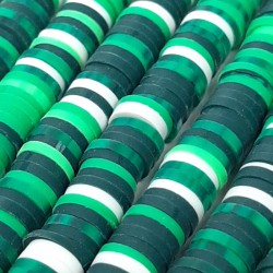 Koyu Yeşil Renkli Fimo Hamur Boncuk-FHB-1192