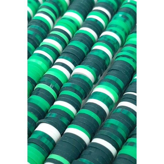 Koyu Yeşil Renkli Fimo Hamur Boncuk-FHB-1192