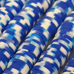 Mavili Kremli Fimo Hamur Boncuk-FHB-1193