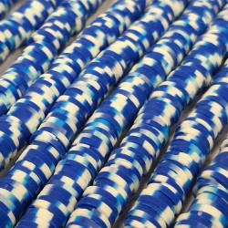 Mavili Kremli Fimo Hamur Boncuk-FHB-1193