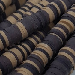 Kahverengi Bejli Fimo Hamur Boncuk-FHB-1196 Kahverengi Bejli Fimo Hamur Boncuk-FHB-1196