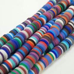 Mavili Koyu Renkli Fimo Hamur Boncuk-FHB-1198