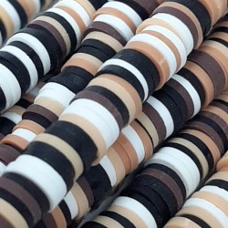 Kahveli Siyahlı Renkli Fimo Hamur Boncuk-FHB-1199 Kahveli Siyahlı Renkli Fimo Hamur Boncuk-FHB-1199