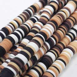 Kahveli Siyahlı Renkli Fimo Hamur Boncuk-FHB-1199 Kahveli Siyahlı Renkli Fimo Hamur Boncuk-FHB-1199