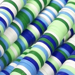 Yeşil Mavili Fimo Hamur Boncuk-FHB-1202 Yeşil Mavili Fimo Hamur Boncuk-FHB-1202