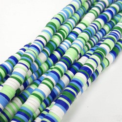 Yeşil Mavili Fimo Hamur Boncuk-FHB-1202 Yeşil Mavili Fimo Hamur Boncuk-FHB-1202