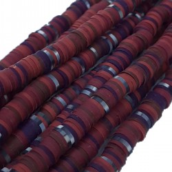 Lacivert Bordolu Fimo Hamur Boncuk-FHB-1207