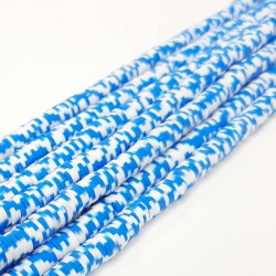 Mavili Beyaz Fimo Hamur Boncuk-FHB-1213