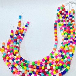 Koyu Renkli Silindir Fimo Hamur Boncuk 1 Dizi-FHB-1232