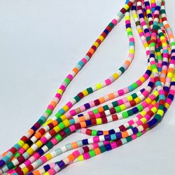 Koyu Renkli Silindir Fimo Hamur Boncuk 1 Dizi-FHB-1232