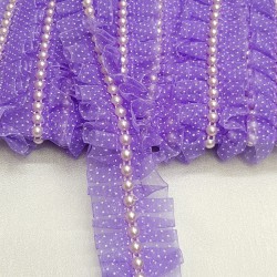 Organze Su Taşlı Fırfır-FK-1007