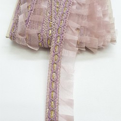 Organze Su Taşlı Fırfır-FK-1032