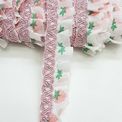 Organze Su Taşlı Fırfır-FK-1033