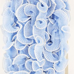 Mavi İncili Plise Fırfır-FK-1040