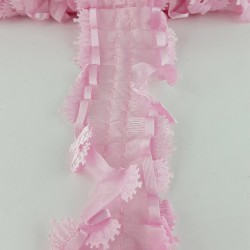 Pembe Fırfır Plise-FK-1052