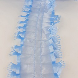 Mavi Fırfır Plise-FK-1053