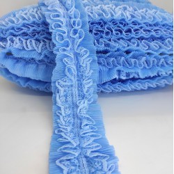 Mavi Dantelli Fırfır Kurdele-FK-108