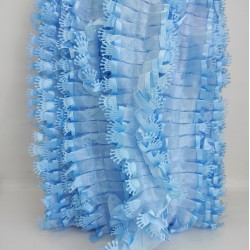 Mavi Kral Desenli Fırfır Kurdele-FK-117