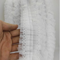 Beyaz Fırfır Kurdele-FK-119 Beyaz Fırfır Kurdele-FK-119