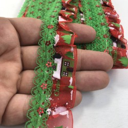 Yeşil Pullu Fırfır Kurdele-FK-164