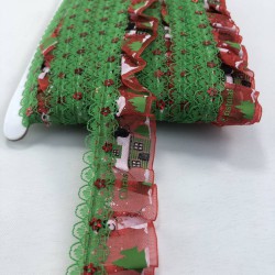 Yeşil Pullu Fırfır Kurdele-FK-164