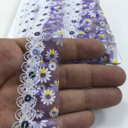 Lila Pullu Fırfır Kurdele-FK-165