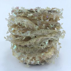 Bal Rengi Pullu Fırfır Kurdele-FK-169