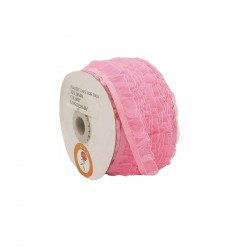 Bebe Pembe Fırfırlı Lastik-FLAS-1001