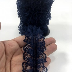 Lacivert Çift Taraflı Fırfır Kenar-FRFR-101 Lacivert Çift Taraflı Fırfır Kenar-FRFR-101