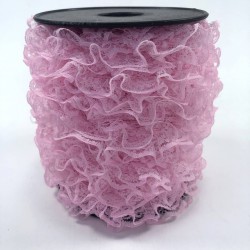 Pembe Çift Taraflı Fırfır Kenar-FRFR-102