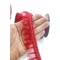 Kırmızı Gümüş Simli Kenarlı Fırfır Kenar Süsleme Malzemesi En 3 Cm Boy 1 Metre-FRFR-115