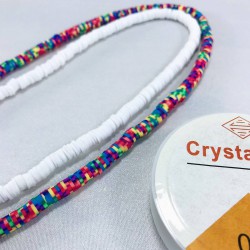 Çift Renk Fimo Boncuk Misina Seti 3-FSET-4