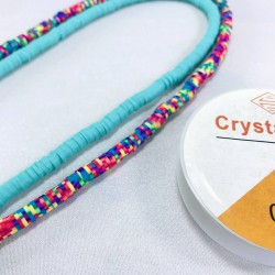 Çift Renk Fimo Boncuk Misina Seti 4-FSET-5