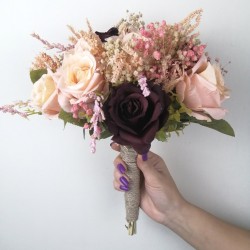 Eftelya Model Renkli Gelin Buketi-GBKT-1124