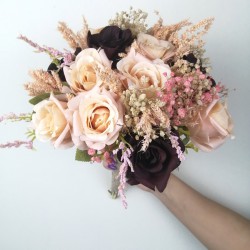 Eftelya Model Renkli Gelin Buketi-GBKT-1124