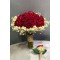 Kırmızı Kadife Güllü Gelin Buketi-GBKT-1253