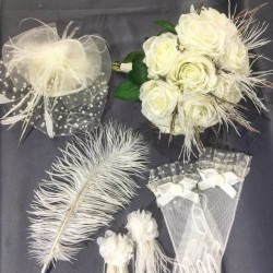 Tüylü Gelin Çiçeği Takımı-GBKT-1255