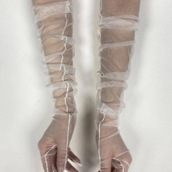 10 Adet Kırık Beyaz Uzun Gelin Eldiveni Tül Eldiven Parti Eldiveni Parti Aksesuarı-GELINELDIVENI-1006 10 Adet Kırık Beyaz Uzun Gelin Eldiveni Tül Eldiven Parti Eldiveni Parti Aksesuarı-GELINELDIVENI-1006