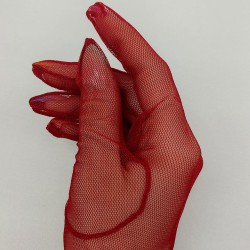 Kırmızı Uzun Gelin Eldiveni Parti Eldiveni Kostüm Aksesuarı-GELINELDIVENI-1059