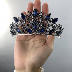Sophia Lacivert Kristal Taşlı Kına Ve Gelin Tacı-GELINTACI-1 Sophia Lacivert Kristal Taşlı Kına Ve Gelin Tacı-GELINTACI-1
