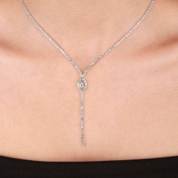 Gümüş Rengi Şık Kristal Taşlı Abiye Kolye Küpe Seti Ve Yaprak Gelin Tacı-GELINTACI-1108 Gümüş Rengi Şık Kristal Taşlı Abiye Kolye Küpe Seti Ve Yaprak Gelin Tacı-GELINTACI-1108