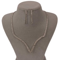 Vendy Model Kristal Taşlı Abiye Kolye Küpe Seti Ve Lale Gelin Tacı-GELINTACI-1145 Vendy Model Kristal Taşlı Abiye Kolye Küpe Seti Ve Lale Gelin Tacı-GELINTACI-1145