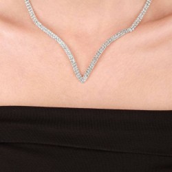 Vendy Model Kristal Taşlı Abiye Kolye Küpe Seti Ve Yaprak Gelin Tacı-GELINTACI-1148 Vendy Model Kristal Taşlı Abiye Kolye Küpe Seti Ve Yaprak Gelin Tacı-GELINTACI-1148